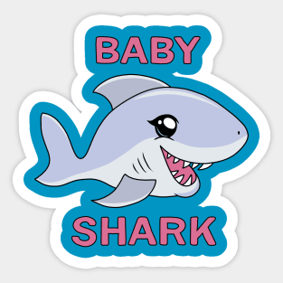 Kawaii Baby Shark Sticker